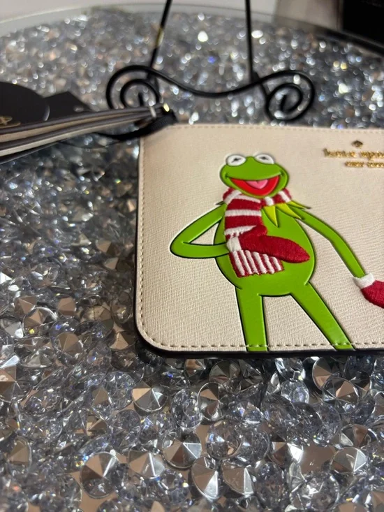 Kate Spade X disney New York Muppets Medium L-zip Wristlet nwt - Picture 10 of 13
